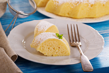 Lemon bundt cake with semolinaの写真素材
