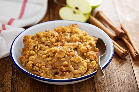 Caramel apple crumbleの写真素材