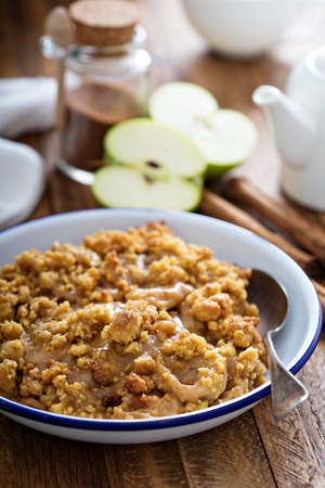 Caramel apple crumbleの写真素材