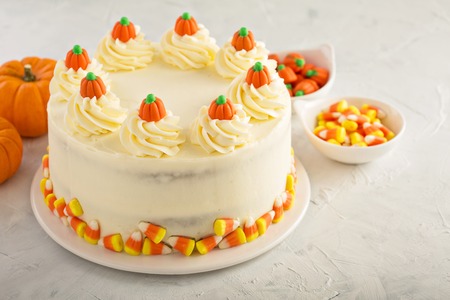 Pumpkin layered cake