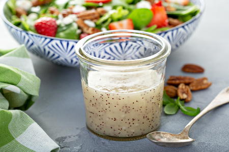 Homemade poppyseed salad dressingの写真素材