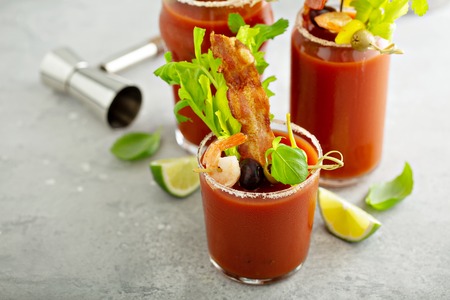 Spicy bacon bloody maryの写真素材
