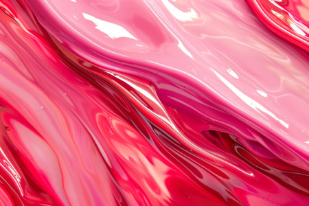 Pink paint flowing and mixing, creating an abstract backgroundの素材