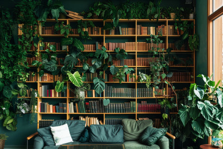 Green is the color of nature bringing serenity and peace to this modern interior designの素材