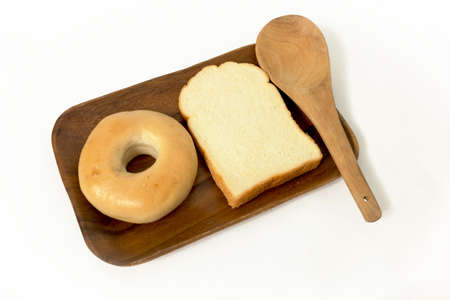 bread for breakfastの写真素材