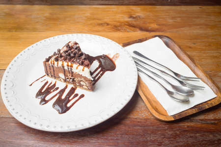 The chocolate chip with syrupの写真素材