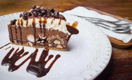 The chocolate chip with syrupの写真素材