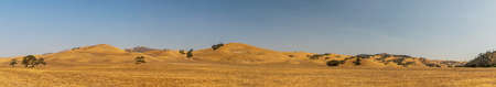 Scenic sunny landscape in Pinnacle National Park, Californiaの写真素材