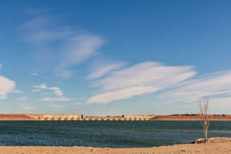 Scenic landscape of Lake Pueblo State Park in Southern Coloradoの写真素材