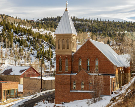 St Mary of the Assumption Catholic Church in Central City, Coloradoのeditorial素材