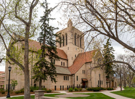 Historic Shove Memorial Chapel in Colorado Springs, Coloradoの写真素材