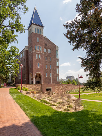 Denver, Colorado - August 4, 2021: University of Denver in Denver, Coloradoのeditorial素材