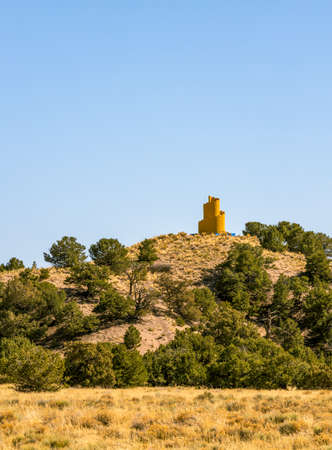 Crestone Ziggurat, a unique and mysterious landmark in Crestone, Colorado, the place for private prayer and meditationの写真素材