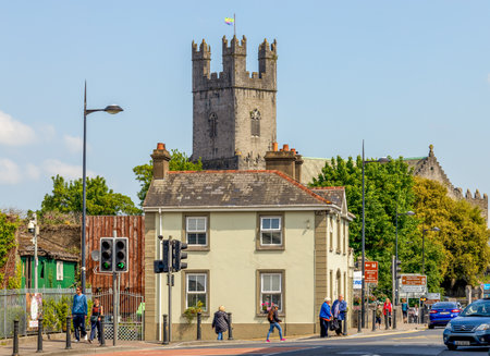 Limerick, Ireland - June 4, 2022: Beautiful Limerick urban cityscape near King John's Castleのeditorial素材