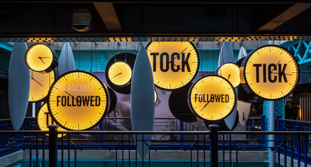 Dublin, Ireland - June 2, 2022: Interior of Guinness storehouse in Dublin.のeditorial素材
