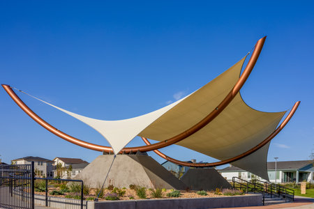 Winged Melody Park, a Recently opened public park in Aurora Highland, a newly constructed...