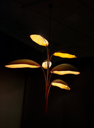 Denver, Colorado - May 14, 2024: Denver Art Museum interior. Biophilia: Nature Reimagined exhibitionのeditorial素材