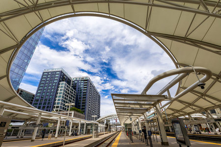 Denver Colorado - May 14, 2024: Union Station in Downtown Denver, Colorado.のeditorial素材