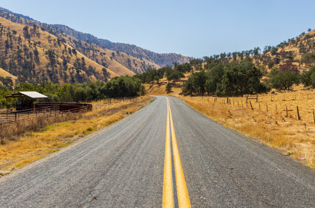 Rural Landscape in California. Countryside of USAの写真素材