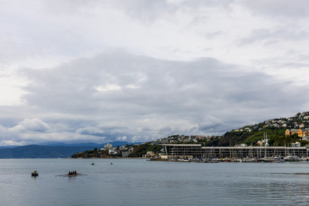 Wellington, New Zealand - March 8, 2025: Cityscape of Wellington capital city of New Zealandの写真素材
