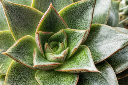 Houseplant. Echeveria Purpusorum succulent. Close-up, selective focusの写真素材