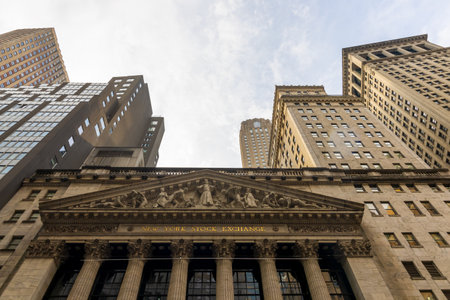 New York Stock Exchange building. Manhattan, New York City, USA
