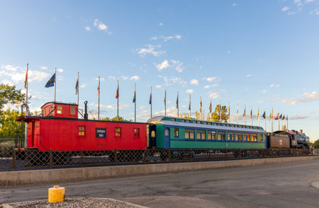 Historic â€œSteam Engine 638â€ on display in Trinidad, Colorado