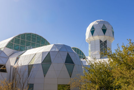 Oracle, Arizona - February 4, 2026: Biosphere 2 in Arizona, an extensive science research facility...