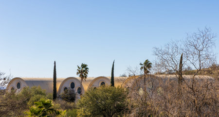 Oracle, Arizona - February 4, 2026: Biosphere 2 in Arizona, an extensive science research facility...
