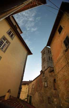 Colorful house walls in Italyの写真素材