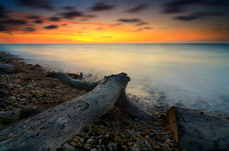 Sunset Kuala Penyu, Sabahの写真素材