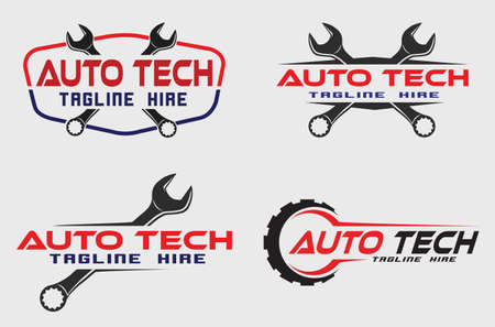 automotive service logo conceptのイラスト素材