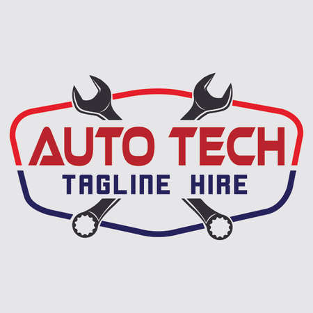automotive service logo conceptのイラスト素材