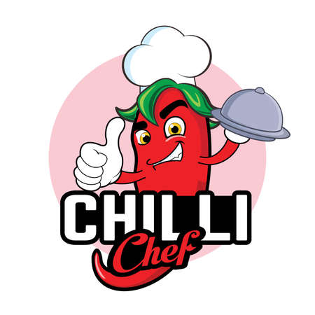 chili chef mascotのイラスト素材