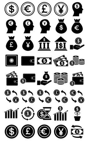 financial icon set templateのイラスト素材