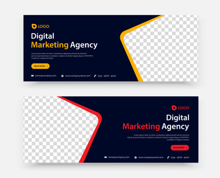 business marketing banner design templateのイラスト素材
