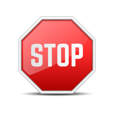 stop sign icon collectionのイラスト素材