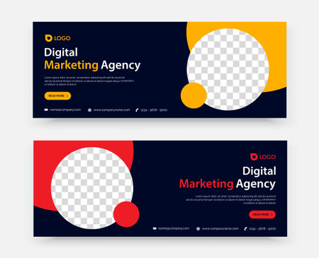 business marketing banner design templateのイラスト素材