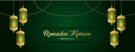 ramadan kareem banner background templateのイラスト素材