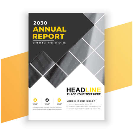 annual report cover design templateのイラスト素材
