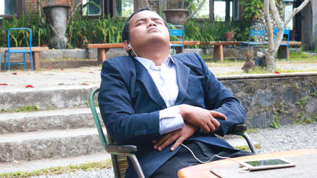 Mature business man in formal clothing