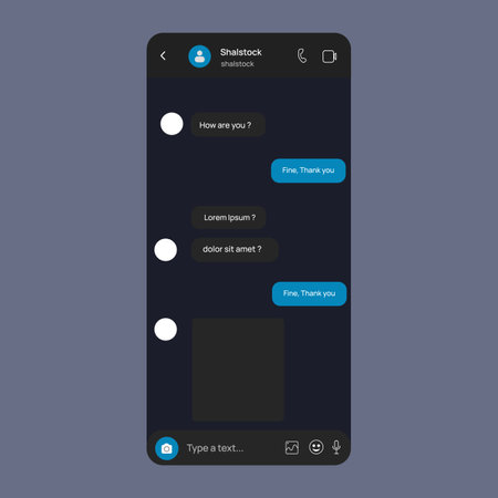 Smartphone screen template. UI UX GUI design. Vector illustration.のイラスト素材