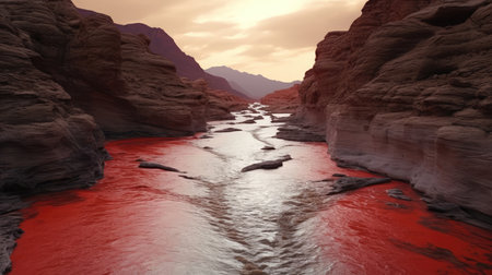 Ten Plagues. Turning water to blood: Ex. 7:14â24 "I will strike the water of the Nile, and it will be changed into blood"の素材