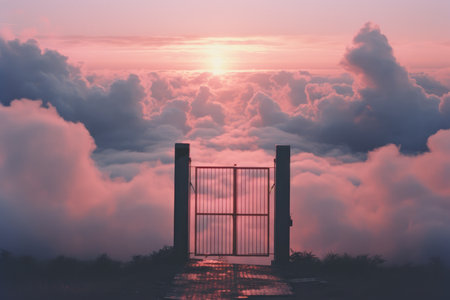Pearly Gates. Gateway to heaven. A contemporary interpretationの素材