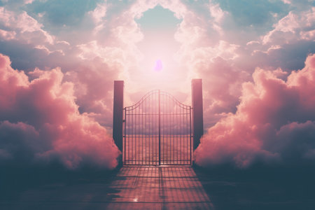 Pearly Gates. Gateway to heaven. A contemporary interpretationの素材