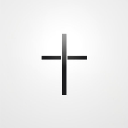 Cross icon. Christian cross symbol. Flat design style eps 10の素材