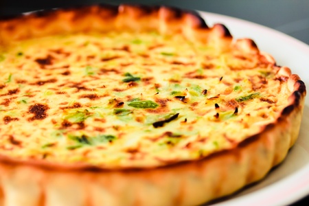 vegetable pie as example of healthy food