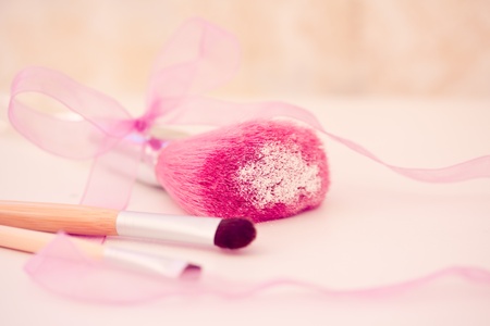 still-life of make-up brushesの写真素材
