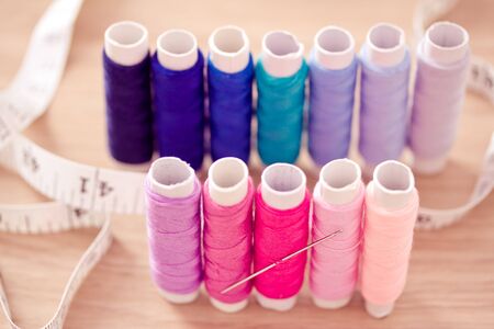 colorful sewing kit