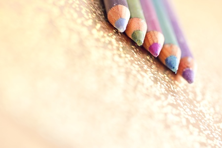 a set of colorful eyeliners/pencilsの写真素材